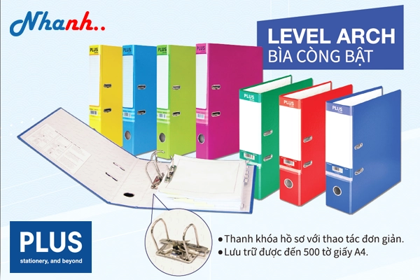 Giải Pháp Lưu Trữ Hồ Sơ Toàn Diện: Cung Cấp File Còng Bật Plus Chính Hãng Cho Doanh Nghiệp B2B
